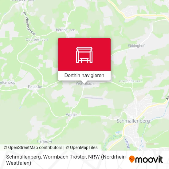 Schmallenberg, Wormbach Tröster Karte