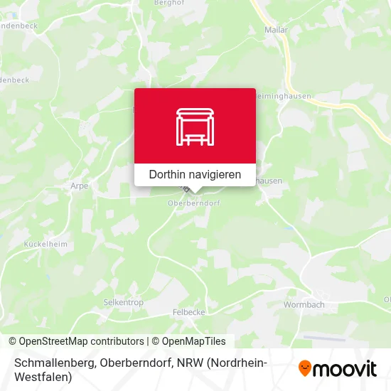 Schmallenberg, Oberberndorf Karte