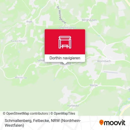 Schmallenberg, Felbecke Karte