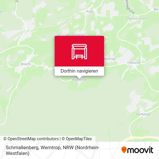 Schmallenberg, Werntrop Karte