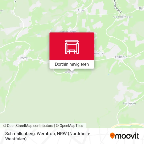 Schmallenberg, Werntrop Karte