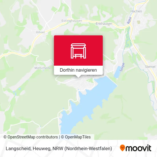 Langscheid, Heuweg Karte