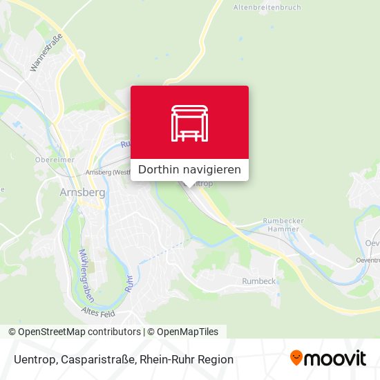 Uentrop, Casparistraße Karte