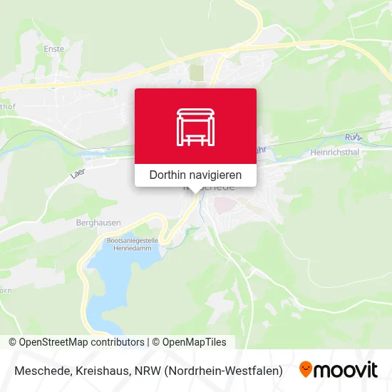 Meschede, Kreishaus Karte