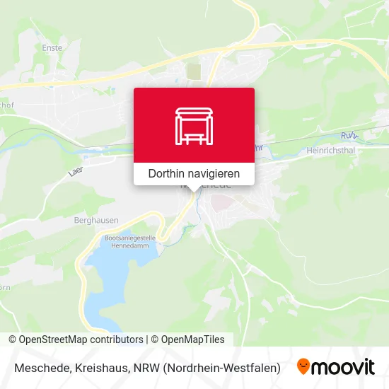 Meschede, Kreishaus Karte