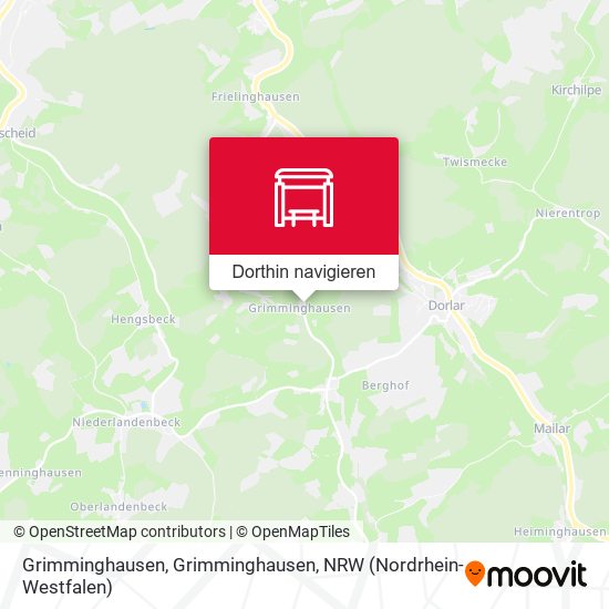 Grimminghausen, Grimminghausen Karte