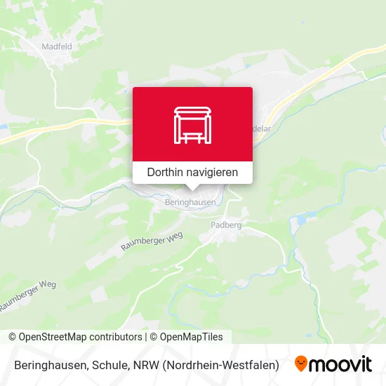 Beringhausen, Schule Karte