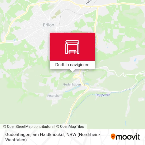 Gudenhagen, am Haidknückel Karte