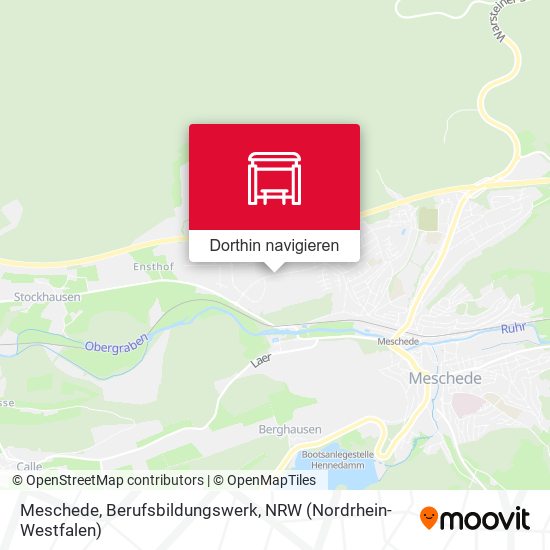 Meschede, Berufsbildungswerk Karte