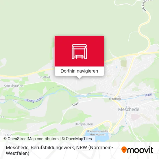 Meschede, Berufsbildungswerk Karte