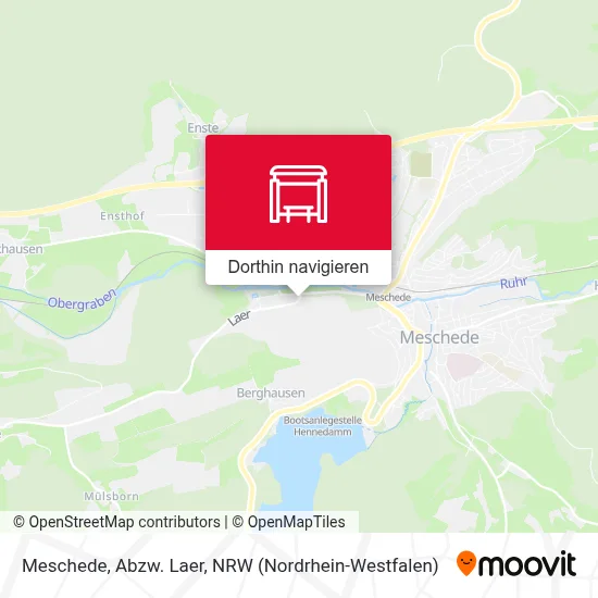 Meschede, Abzw. Laer Karte