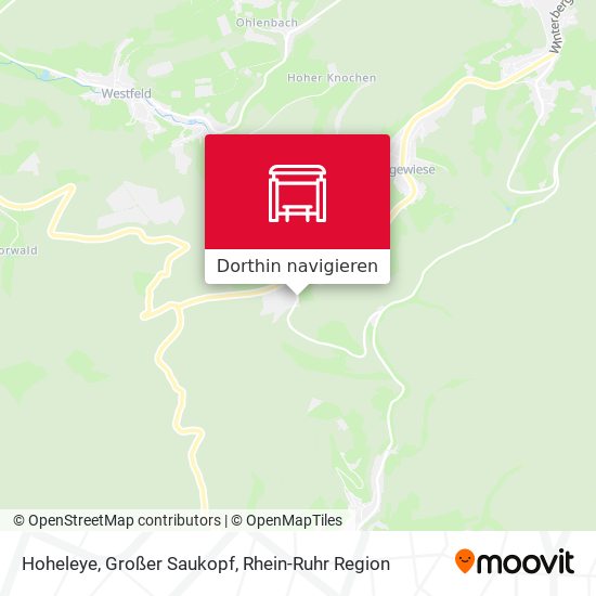 Hoheleye, Großer Saukopf Karte