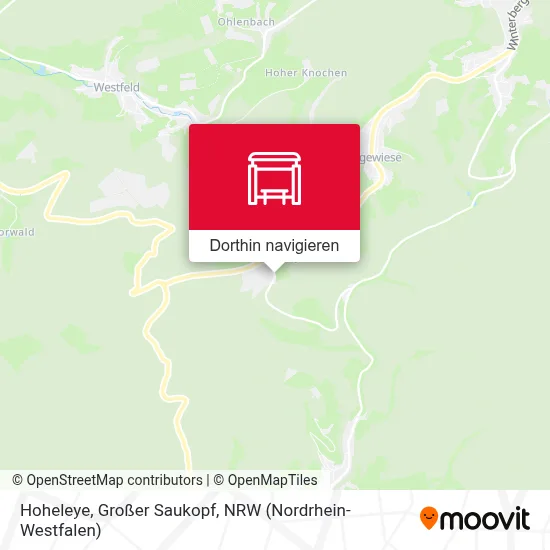 Hoheleye, Großer Saukopf Karte