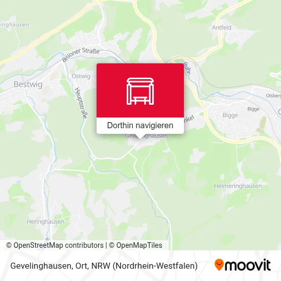 Gevelinghausen, Ort Karte