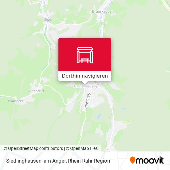 Siedlinghausen, am Anger Karte