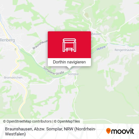 Braunshausen, Abzw. Somplar Karte