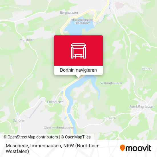 Meschede, Immenhausen Karte