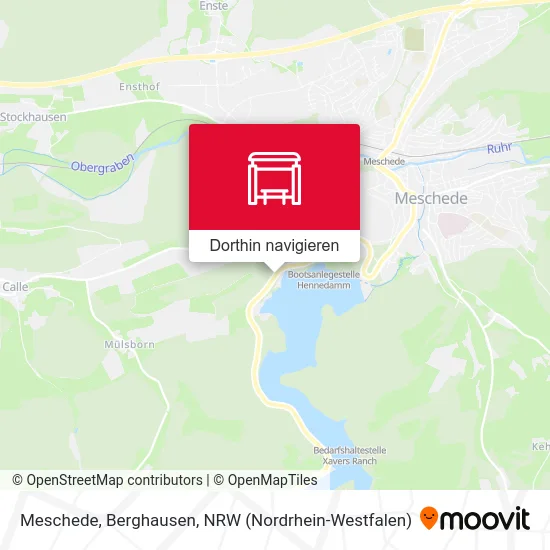 Meschede, Berghausen Karte