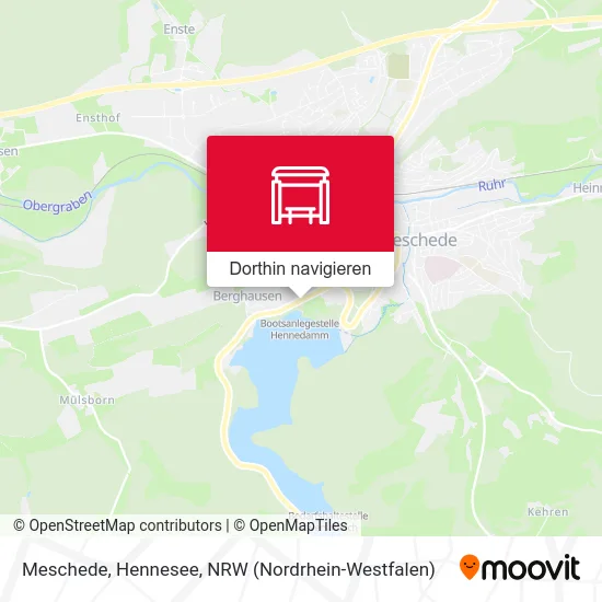 Meschede, Hennesee Karte