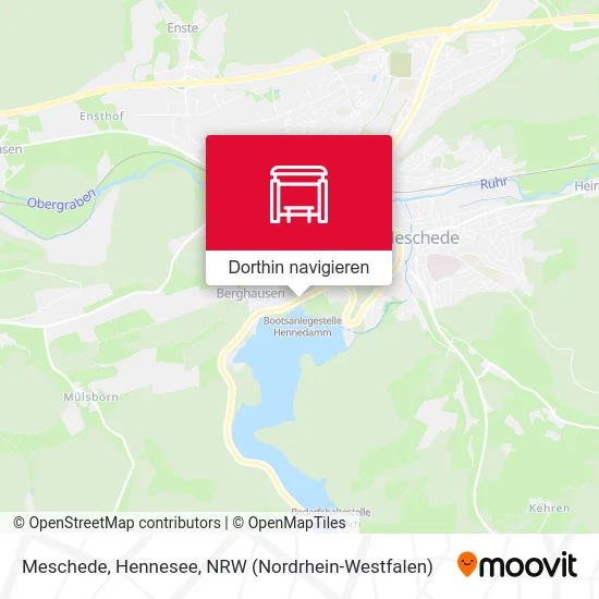 Meschede, Hennesee Karte