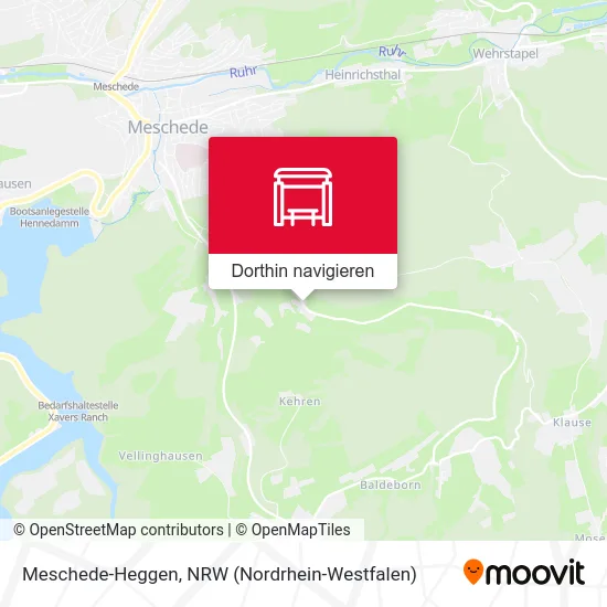 Meschede-Heggen Karte