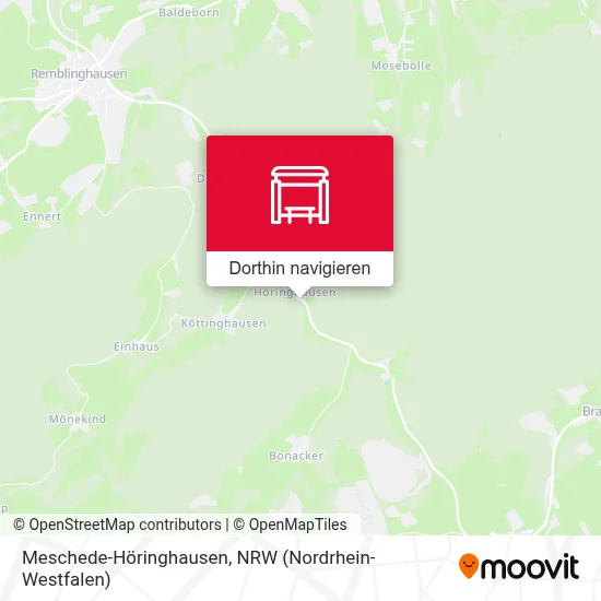 Meschede-Höringhausen Karte