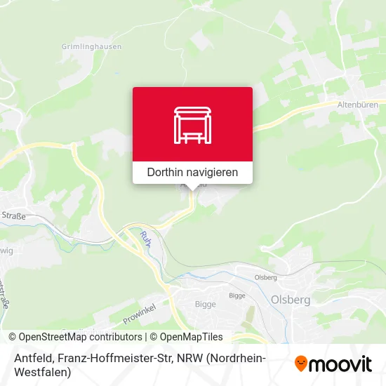 Antfeld, Franz-Hoffmeister-Str Karte