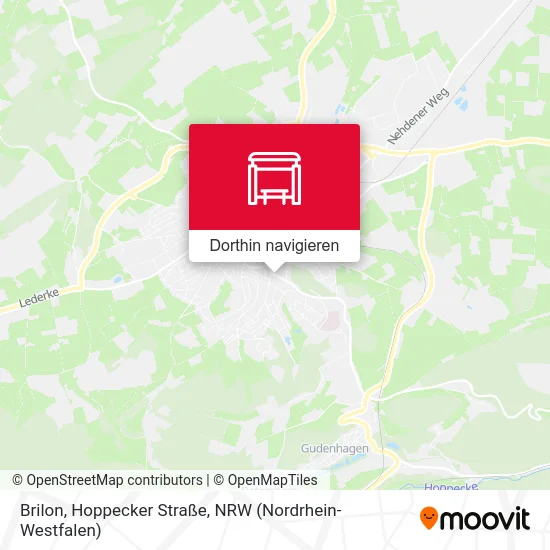 Brilon, Hoppecker Straße Karte