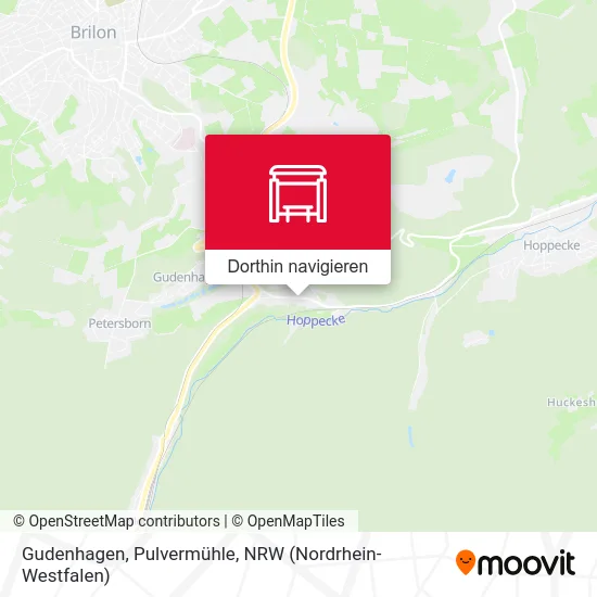 Gudenhagen, Pulvermühle Karte