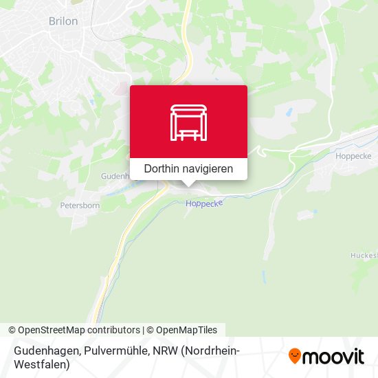 Gudenhagen, Pulvermühle Karte