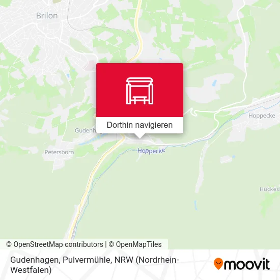 Gudenhagen, Pulvermühle Karte