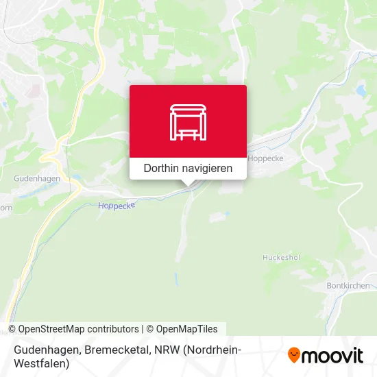 Gudenhagen, Bremecketal Karte