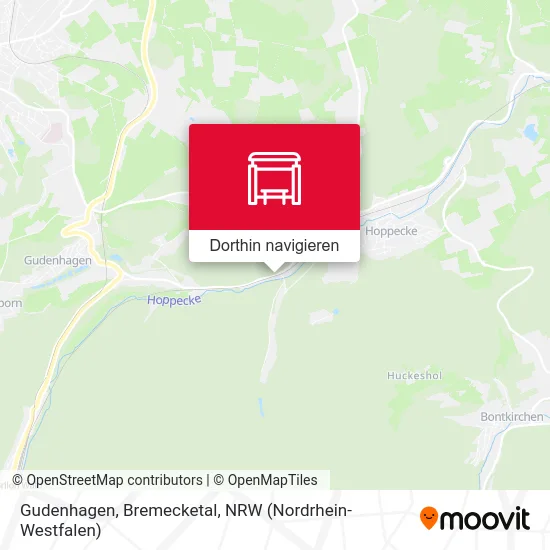 Gudenhagen, Bremecketal Karte