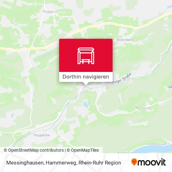 Messinghausen, Hammerweg Karte