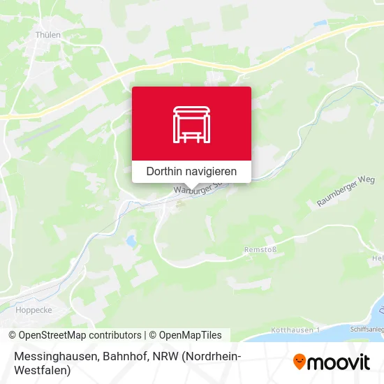 Messinghausen, Bahnhof Karte