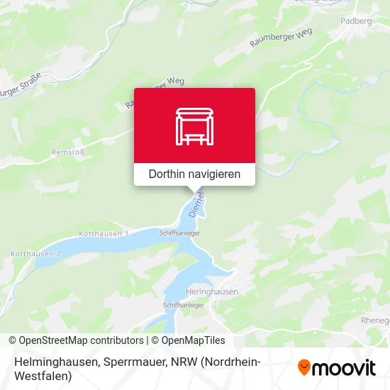 Helminghausen, Sperrmauer Karte