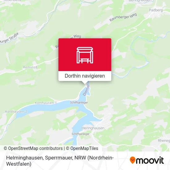 Helminghausen, Sperrmauer Karte