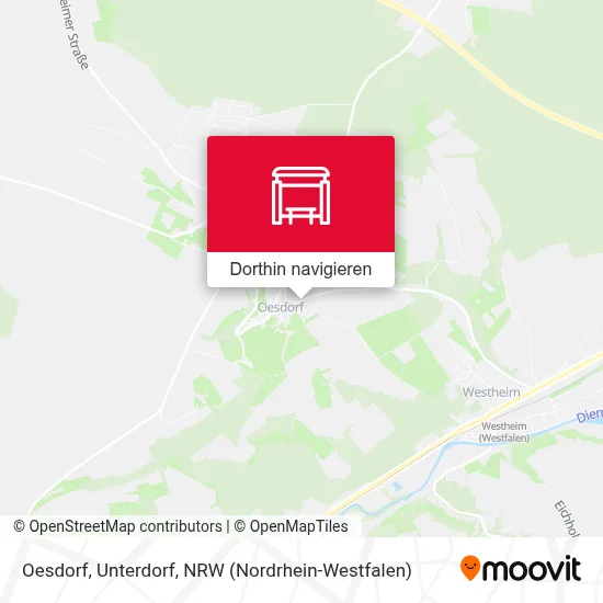 Oesdorf, Unterdorf Karte