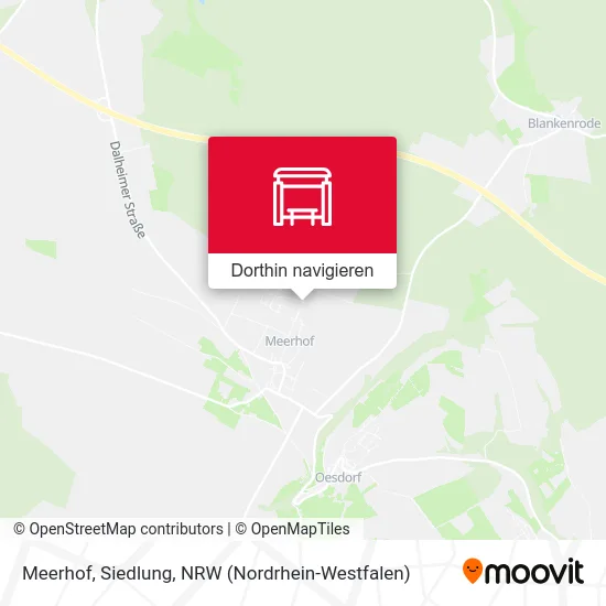 Meerhof, Siedlung Karte