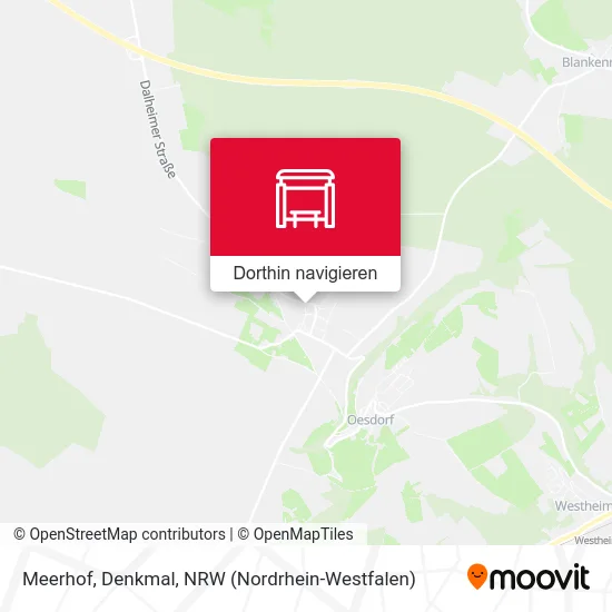 Meerhof, Denkmal Karte