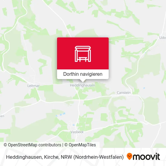 Heddinghausen, Kirche Karte