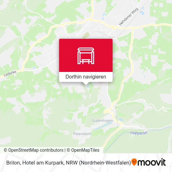 Brilon, Hotel am Kurpark Karte