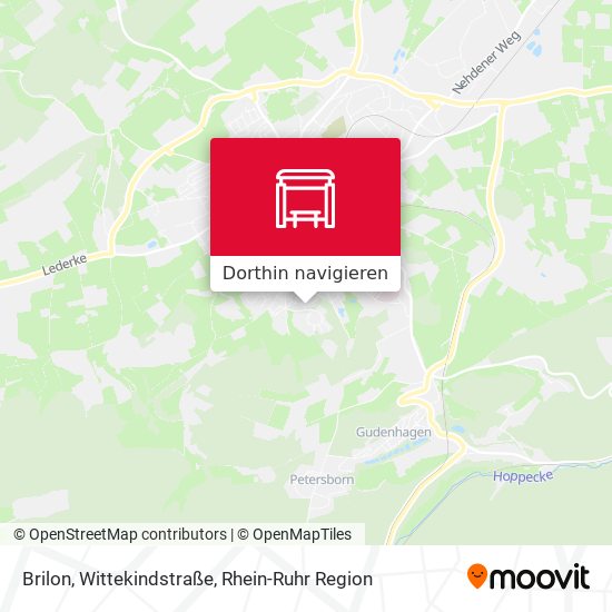 Brilon, Wittekindstraße Karte