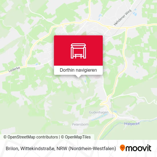 Brilon, Wittekindstraße Karte