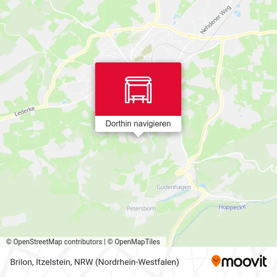 Brilon, Itzelstein Karte