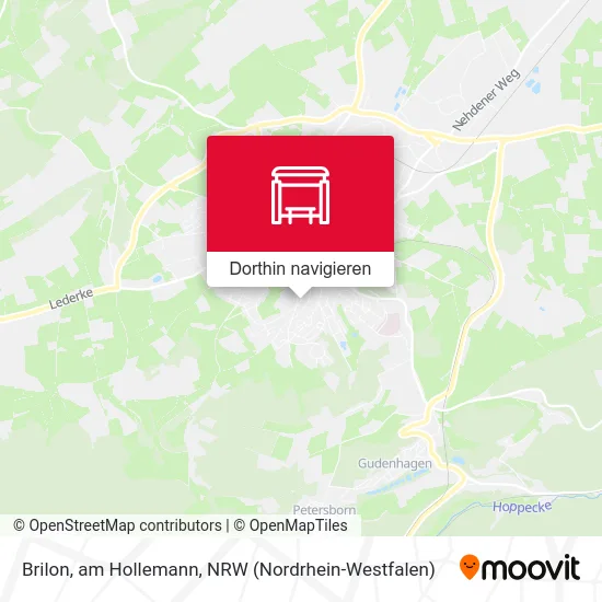 Brilon, am Hollemann Karte