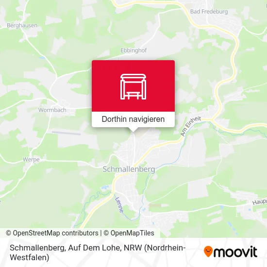 Schmallenberg, Auf Dem Lohe Karte