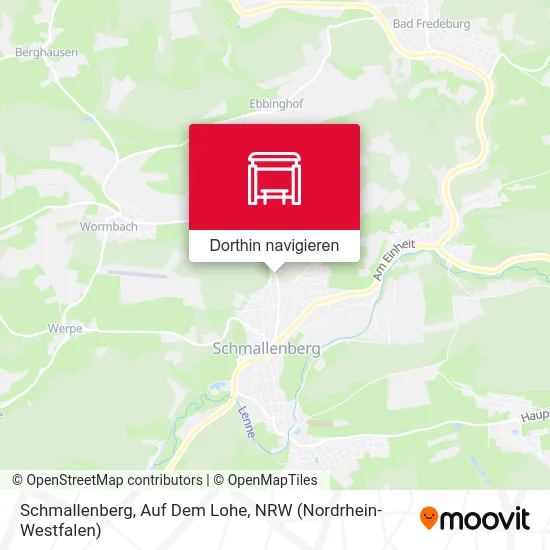 Schmallenberg, Auf Dem Lohe Karte