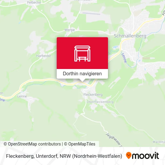 Fleckenberg, Unterdorf Karte