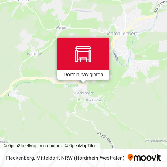 Fleckenberg, Mitteldorf Karte